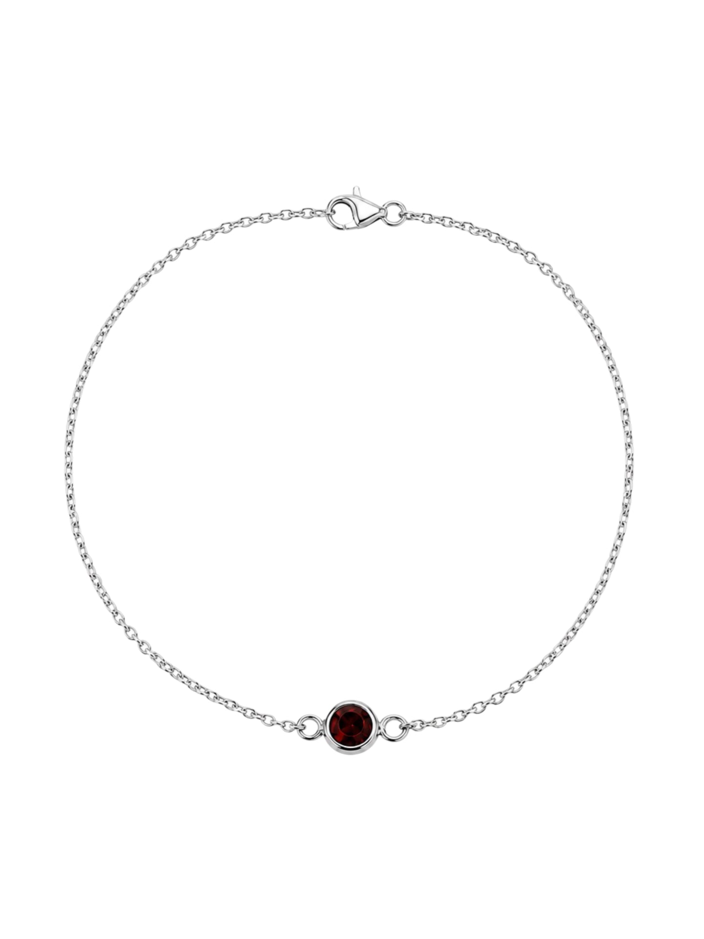 14kt White Gold Birthstone Bracelet