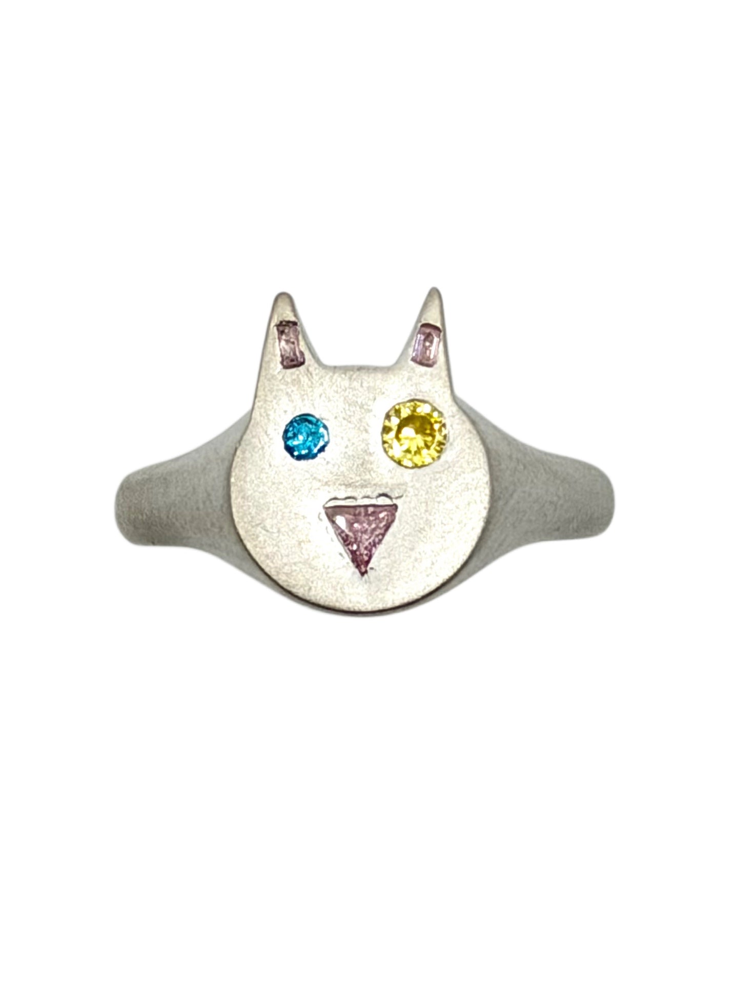 Silver Cat Ring