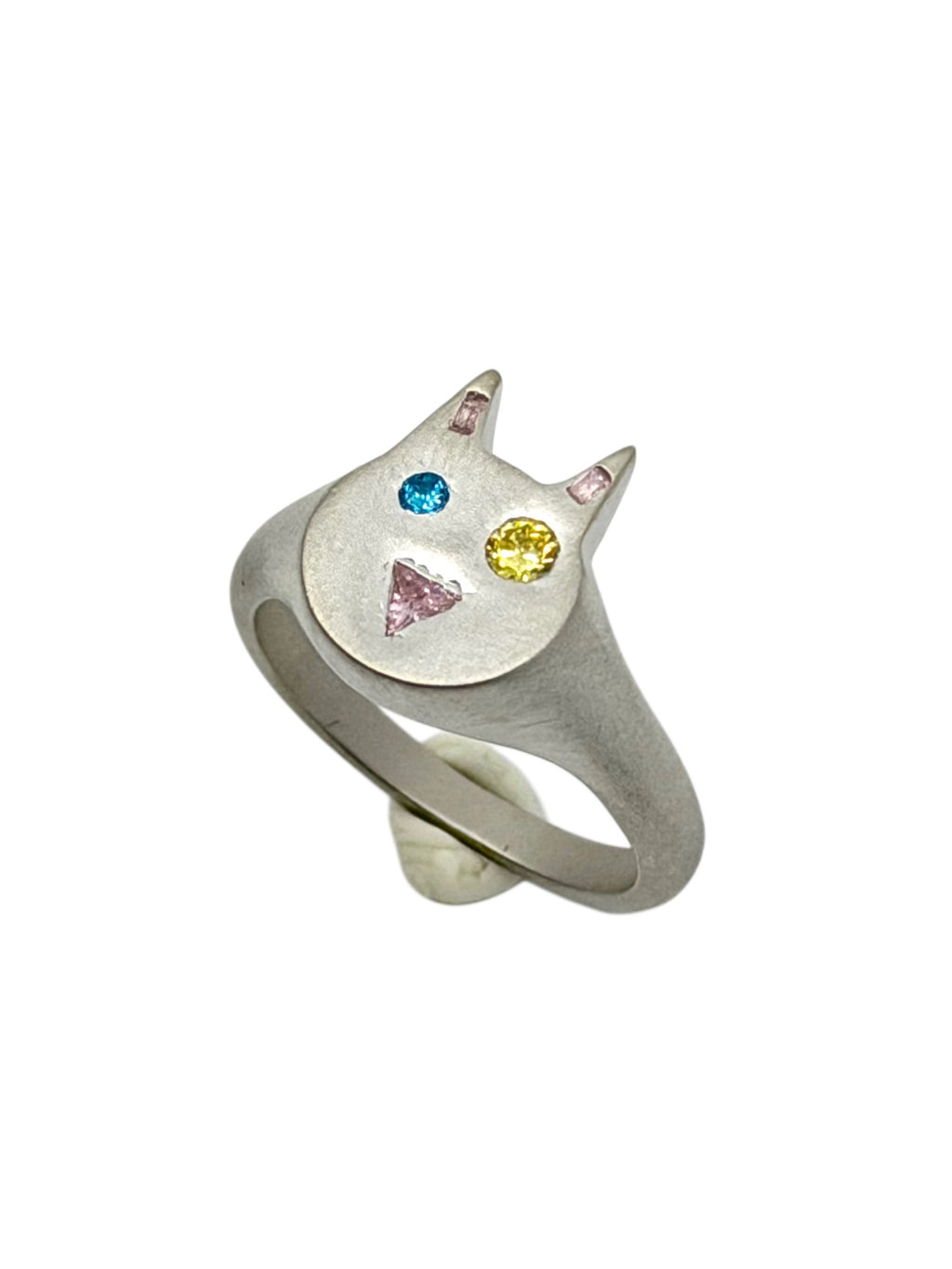 Silver Cat Ring alt