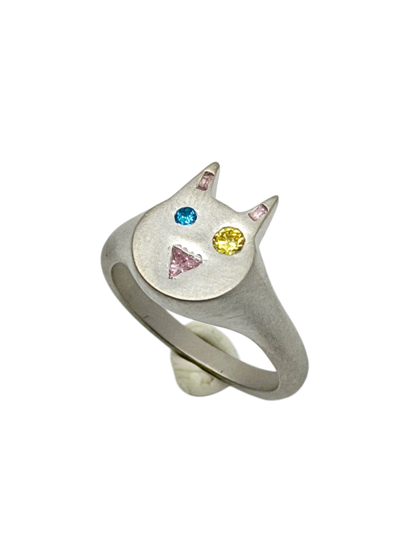 Silver Cat Ring alt